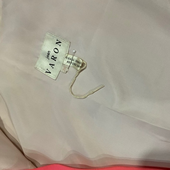 Vintage Jean Varon 1960s Coral Pink Maxi Dress Coat – High Mandarin Collar, Mod - Picture 3 of 4